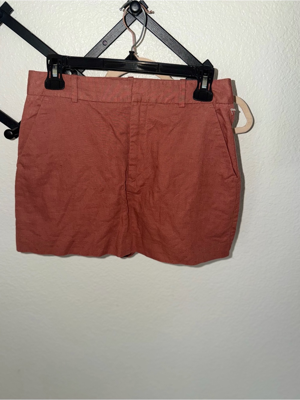 Zara Women’s High Rise Tailored Mini Skort Rust Terracotta Size Small S 26 - Picture 2 of 5